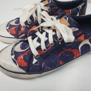 Coach Barrett Signature Women Shoes Tennis Sz 7.5B
